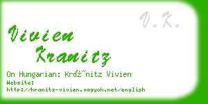 vivien kranitz business card